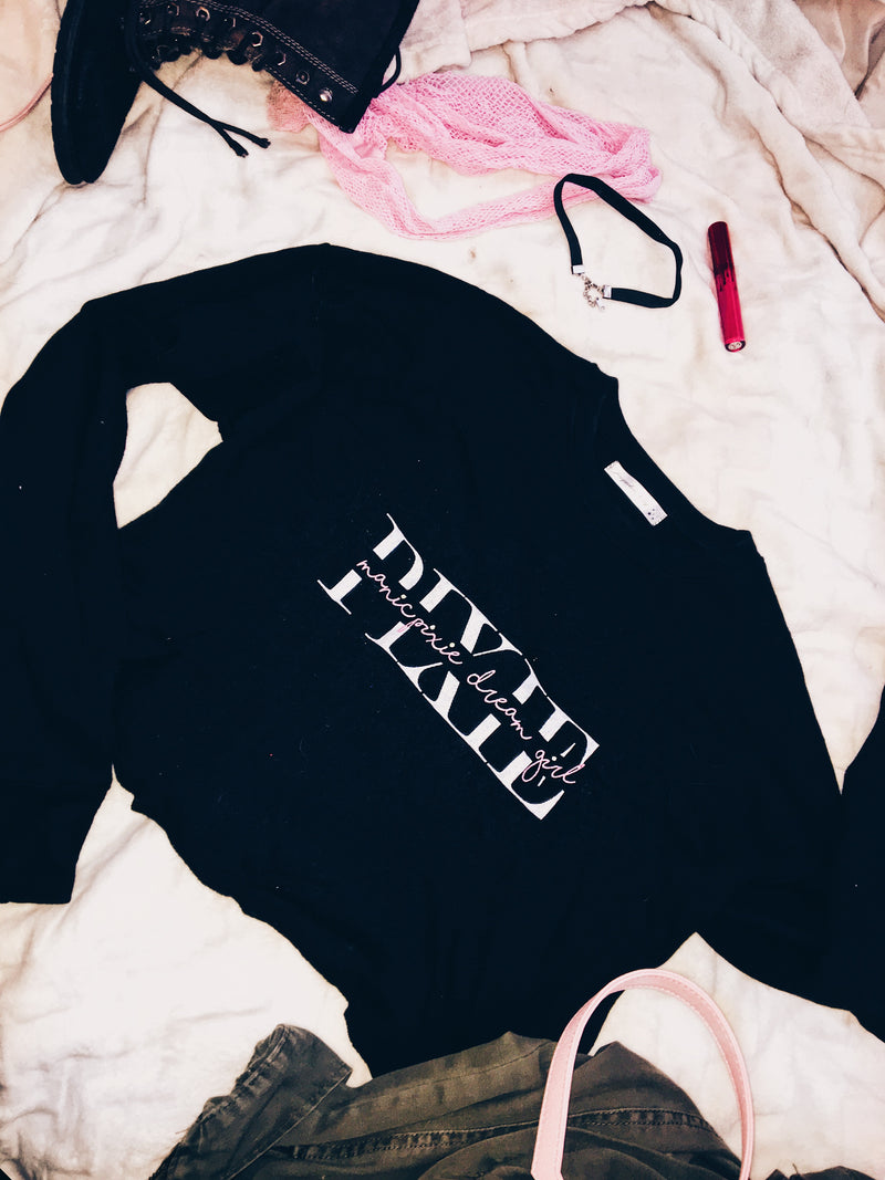 Ramona’s Black Cropped Crewneck