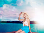 High-Waisted Tie-Front Denim Shorts