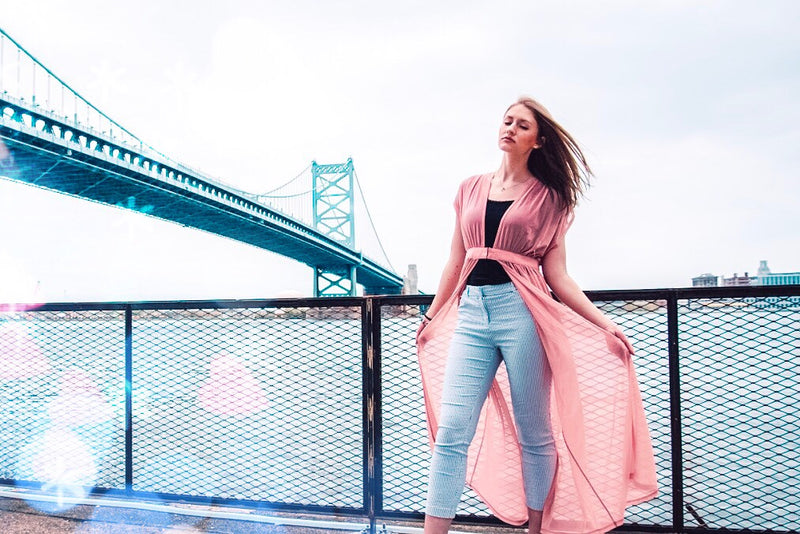 Seashell Pink Kimono