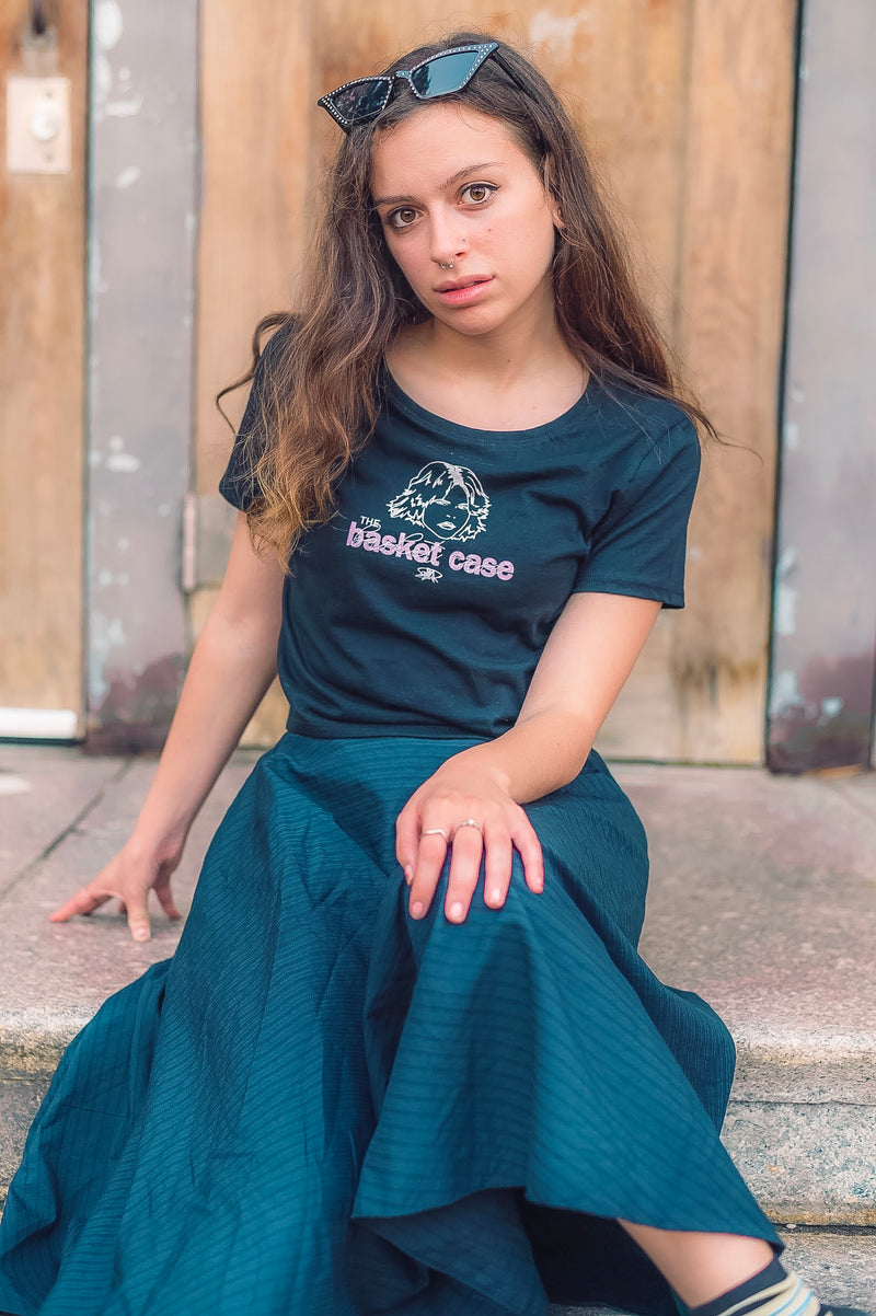 The Basket Case Black Crop Top