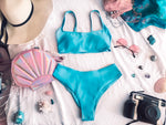 Siren Blue Two Piece Swimsuit