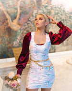 JC Love White Pattern Dress