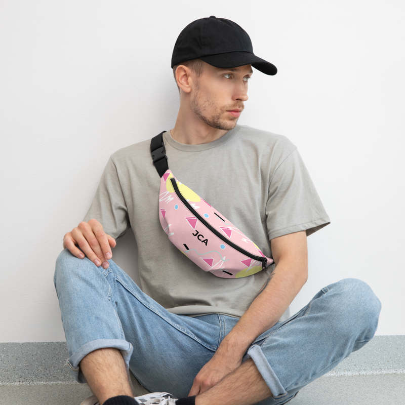 Pink 80s Print Fanny Pack