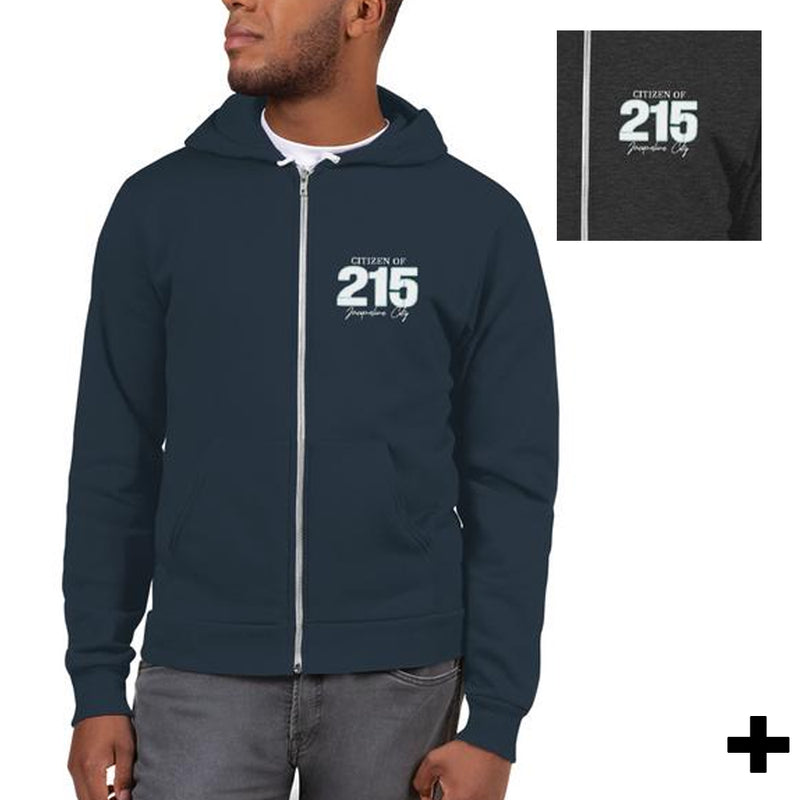 215 Zip-Up Hoodie Sweatshirt