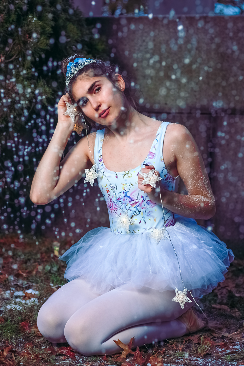 Blue Bodysuit in BALLET CLASS