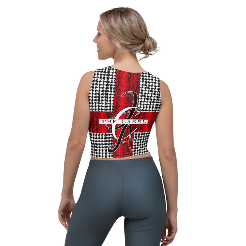 JCA: The Label Mixed Print Crop Top