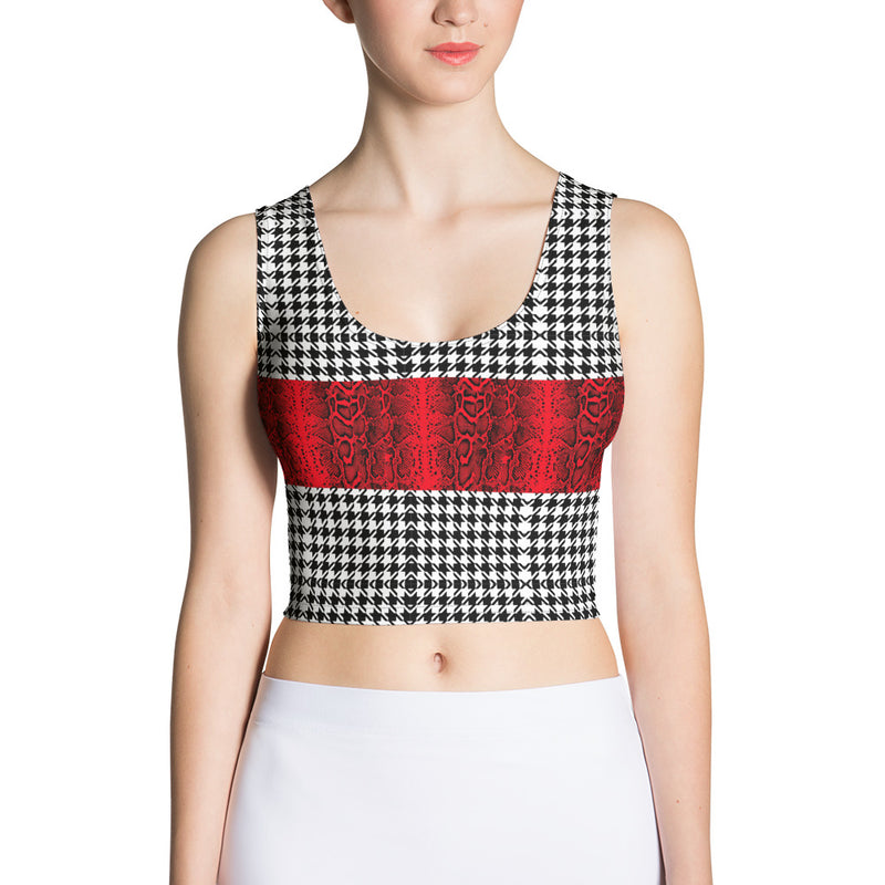 JCA: The Label Mixed Print Crop Top