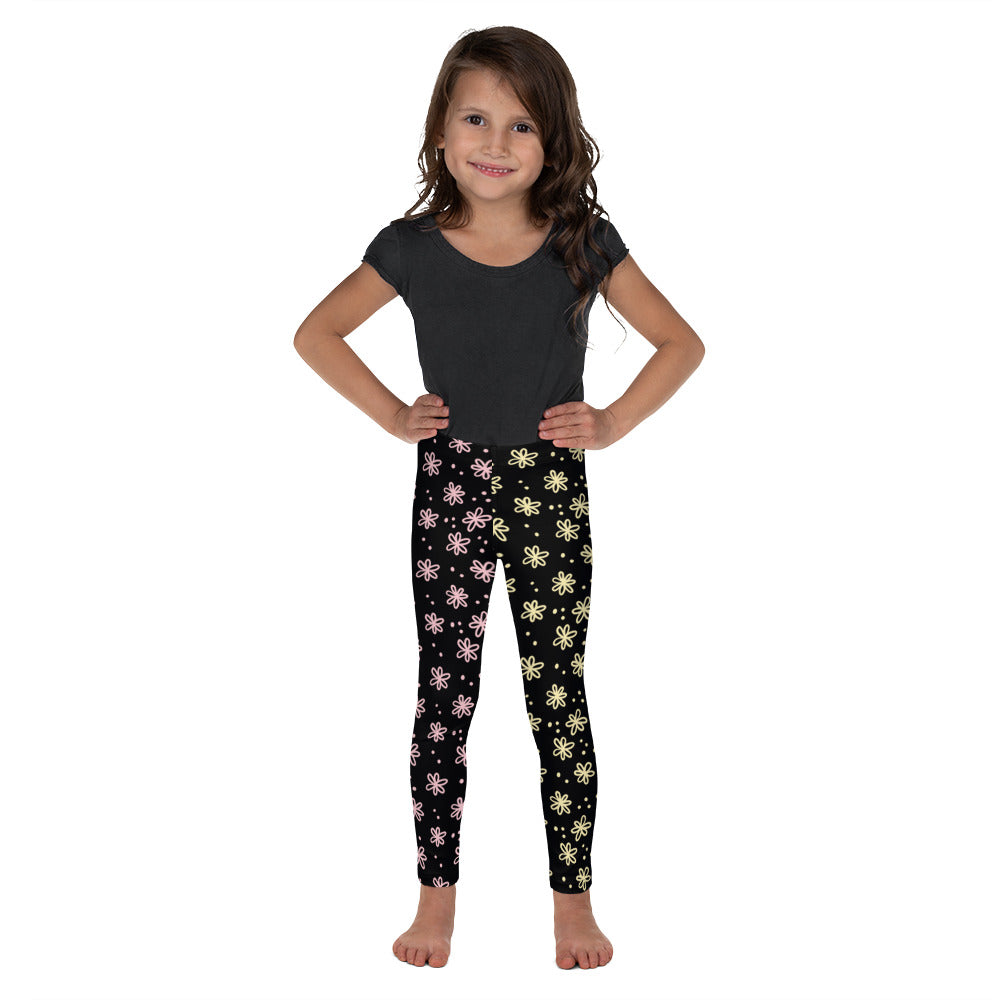 KIDS: Daisy Leggings in Black