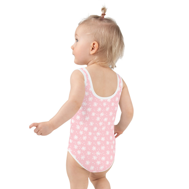 KIDS: Children's Swimsuit in Pink Lemonade