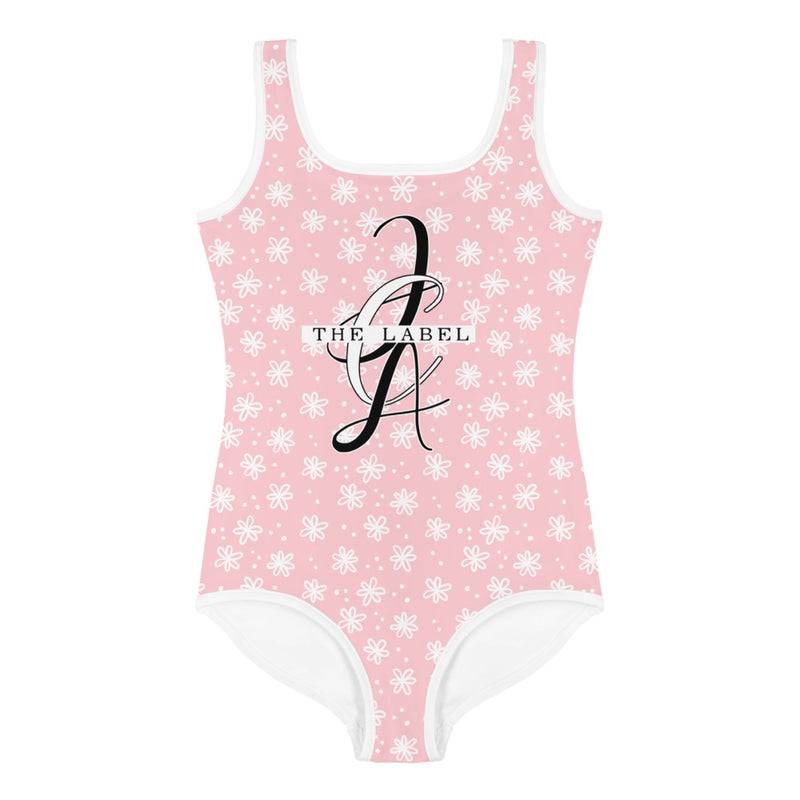 KIDS: Children's Swimsuit in Pink Lemonade