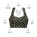 Premium Compression Sports Bra in Wild Daisy