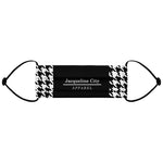 Houndstooth Black Face Mask
