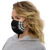 Houndstooth Black Face Mask