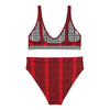 Mixed Print Recycled High Waisted Bikini