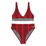 Mixed Print Recycled High Waisted Bikini