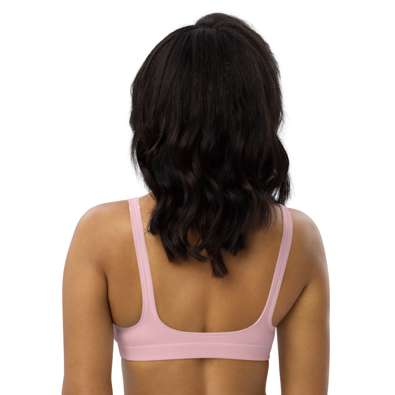 Recyled Bikini Top in Pink Lemonade