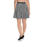 Mixed Print Skater Skirt