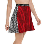Mixed Print Skater Skirt