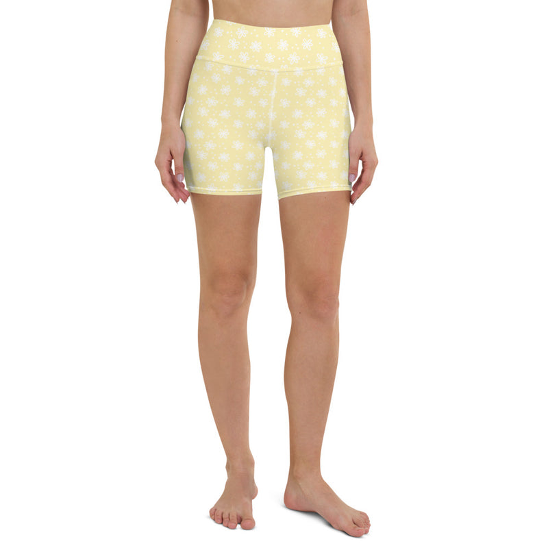 High-Waisted Shorts in Lovely Lemon