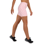 High-Waisted Shorts in Pink Lemonade
