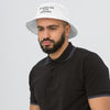 Embroidered White Bucket Hat