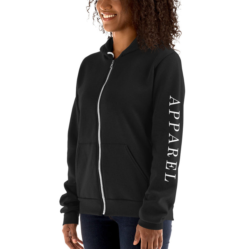 APPAREL Minimal Zip Up Hoodie