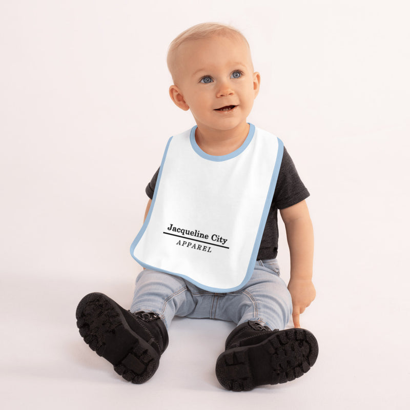 Minimalist Embroidered Baby Bib