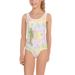 Pastel Tie-dye Kids Swimsuit