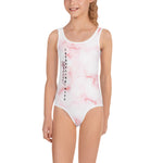 Pink Marble Kids Swimsuit (2T - 7)
