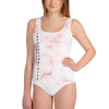 Pink Marble Youth Swimsuit (8 - 20)