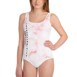 Pink Marble Youth Swimsuit (8 - 20)