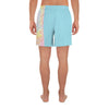 Blue Tie-dye Men's Athletic Shorts