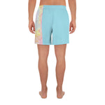 Blue Tie-dye Men's Athletic Shorts