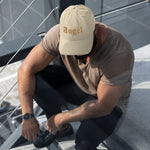 Angel Distressed Dad Hat
