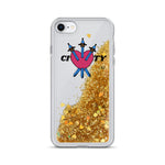 CITY Heart Liquid Glitter Phone Case