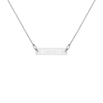 CITY Engraved Bar Necklace
