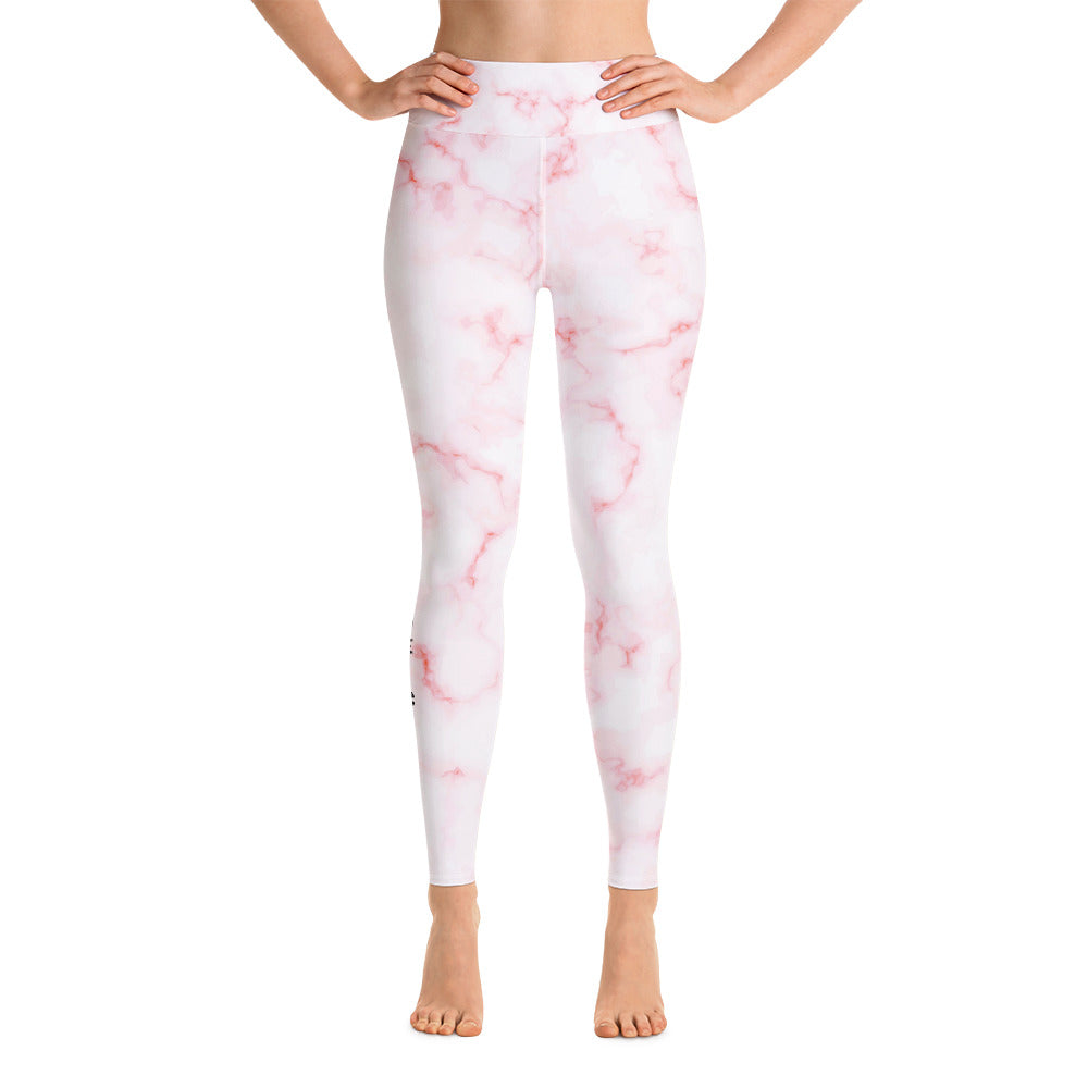 Pink Marble Yoga Leggings Co-Ord – Jacqueline City Apparel