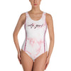 Pink Marble One-Piece Swimsuit
