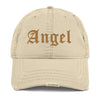 Angel Distressed Dad Hat