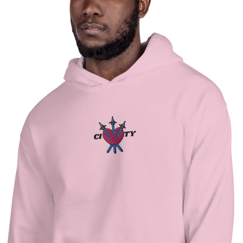 City Heart Embroidered Hoodie