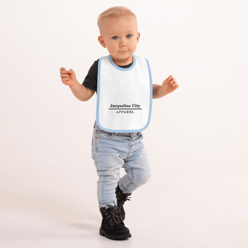 Minimalist Embroidered Baby Bib