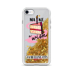 "Make A Wish" Liquid Glitter iPhone Case