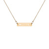 CITY Engraved Bar Necklace