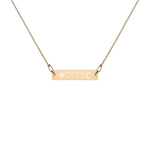 CITY Engraved Bar Necklace