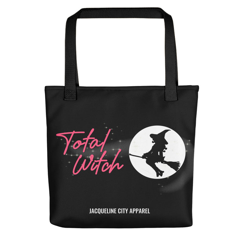 "Total Witch" Black Tote Bag