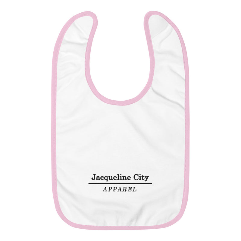 Minimalist Embroidered Baby Bib