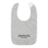Minimalist Embroidered Baby Bib