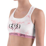 Pink Marble Sports Bra Co-Ord