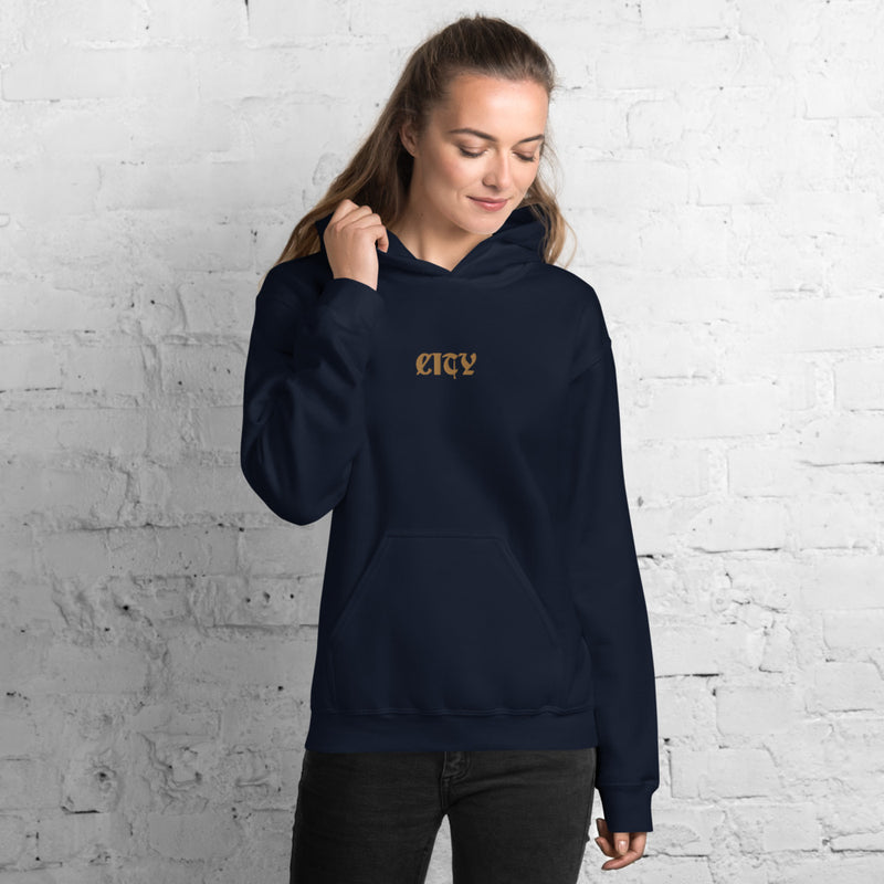 CITY Embroidered Unisex Hoodie