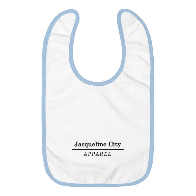 Minimalist Embroidered Baby Bib